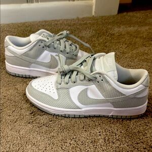 Nike Grey and White Dunks